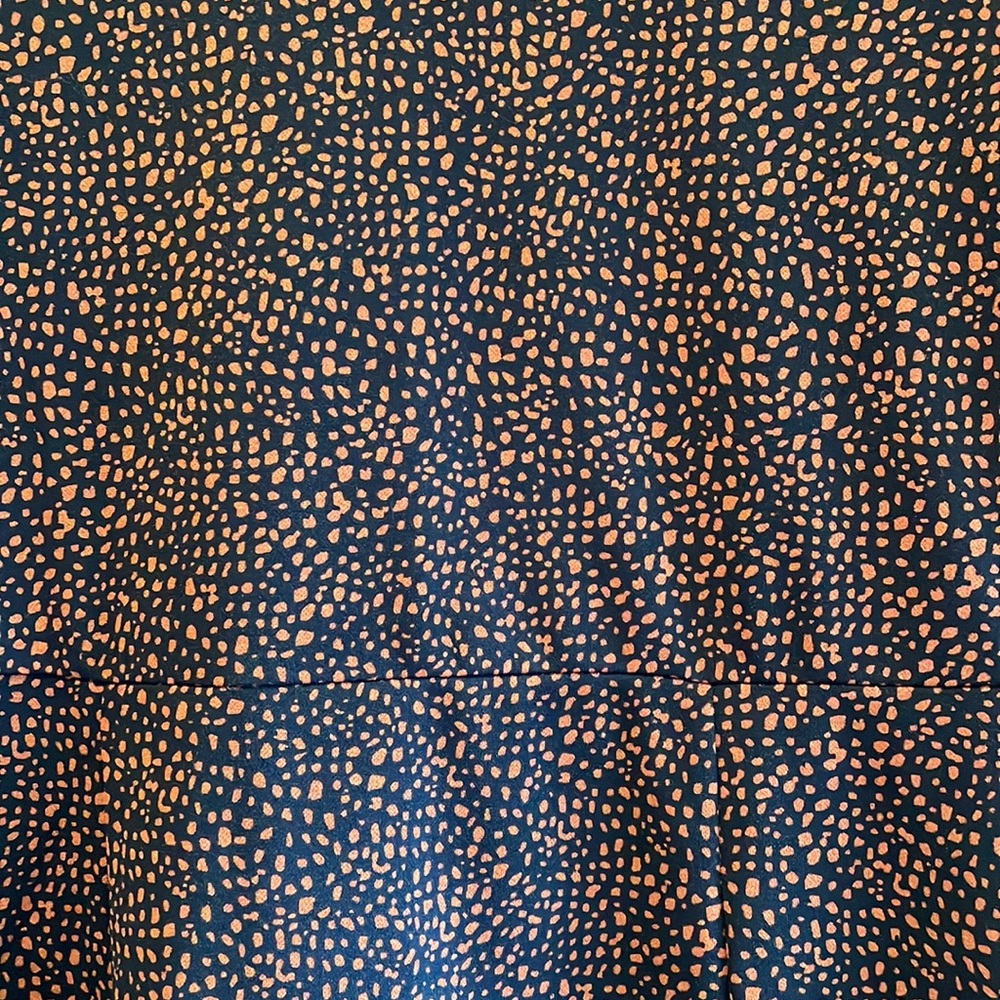 Sleek Black and Brown Print Long Sleeve Midi Dress! - Picture 12 of 13
